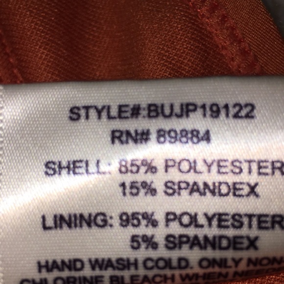 One piece swim suit 1X burned orange - Picture 2 of 3